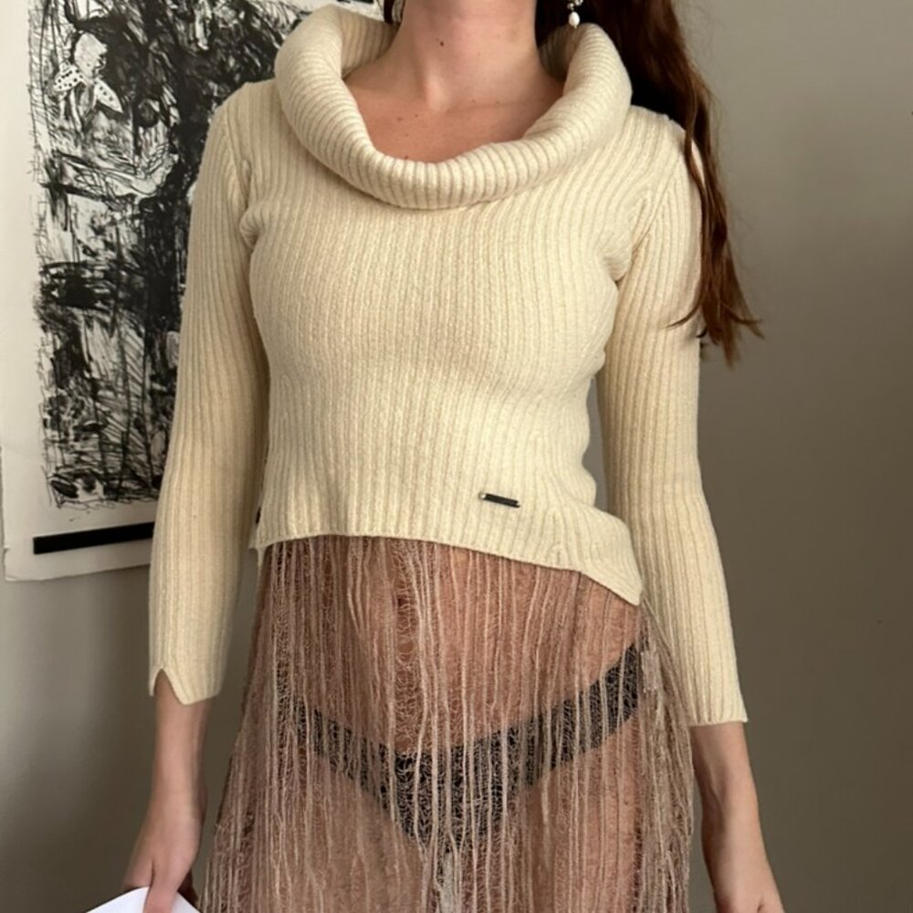 COSTUME NATIONAL WOOL BOAT NECK SWEATER